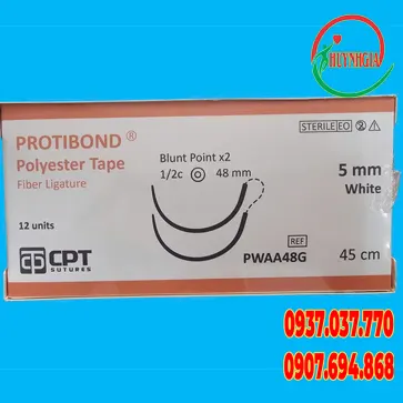 Chỉ Protibond (Polyester tape) khâu hở eo cổ tử cung