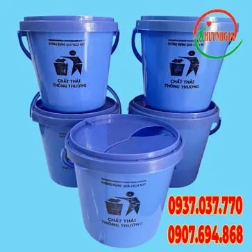 Xô nhựa đựng vật sắt nhọn 6 lít